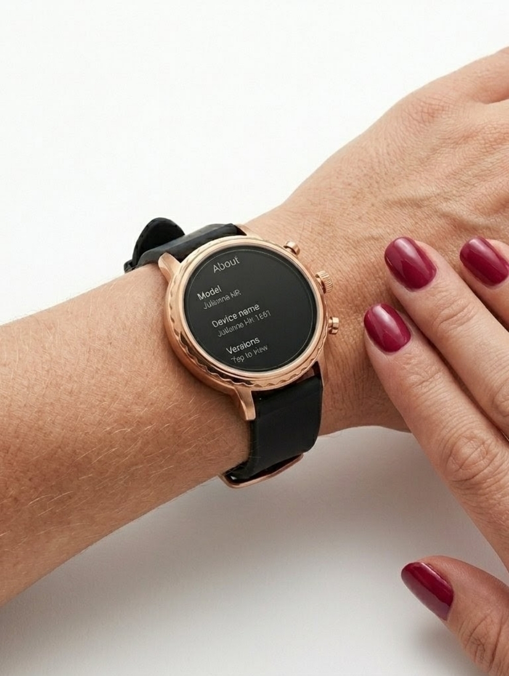 Fossil Julianna HR Rose Gold Black Smartwatch